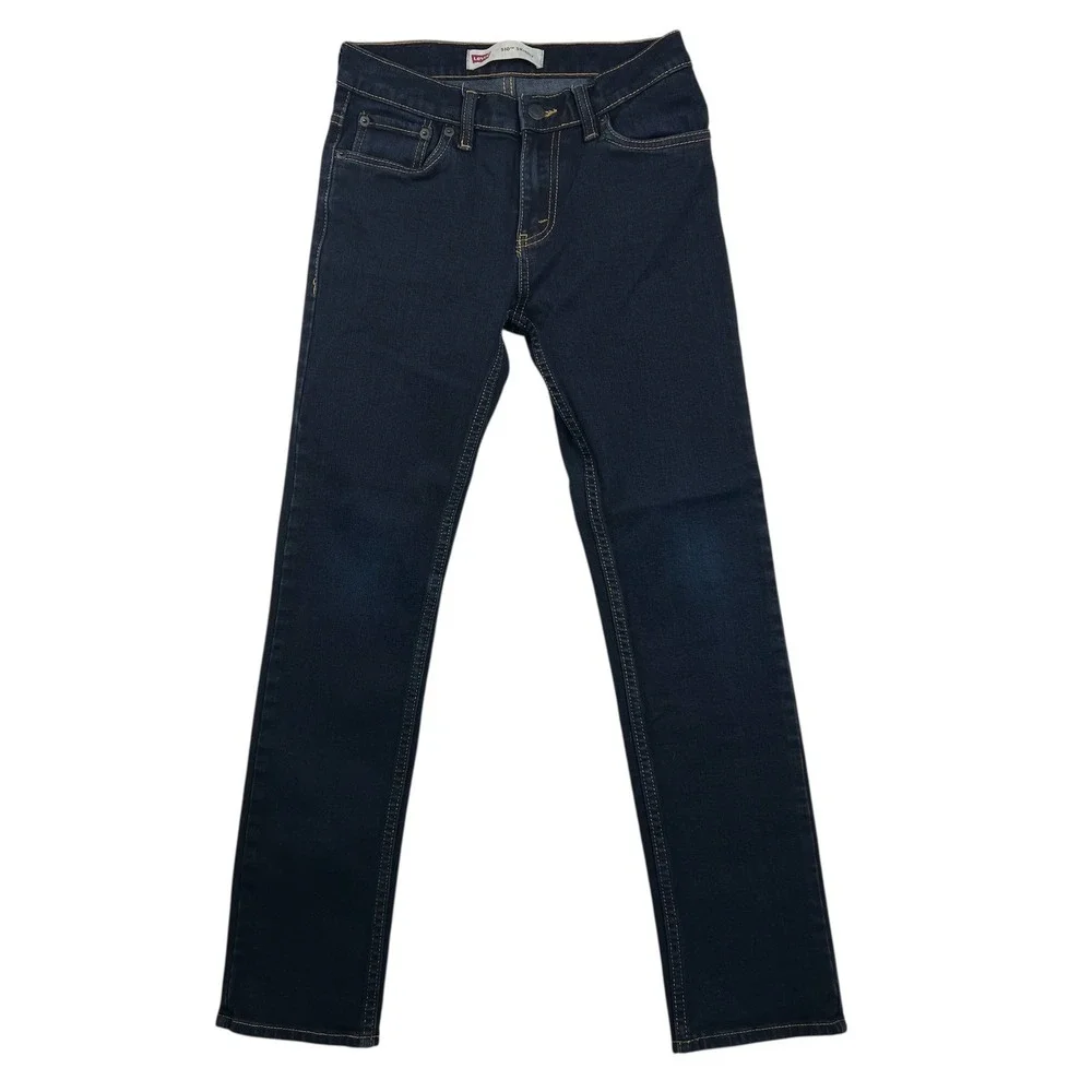 Levi Strauss & Co 510‎ Skinny Dark Wash Denim Jeans Boy's Size 14 Reg W27 L27